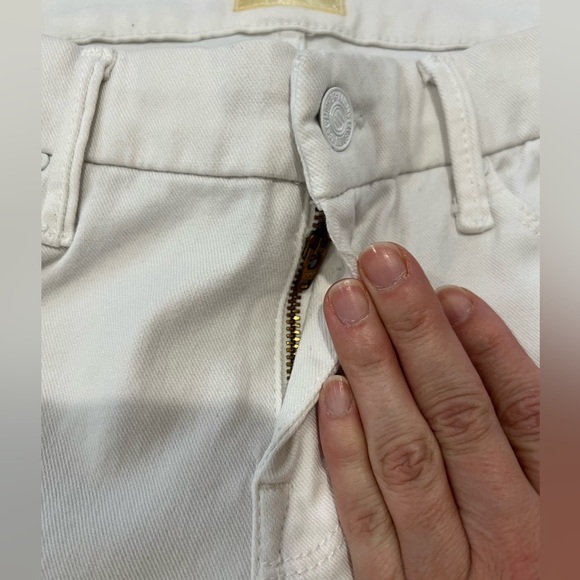 MOTHER Denim The Looker Crop in White Glass Slipper - Size 26 - Picture 5 of 11
